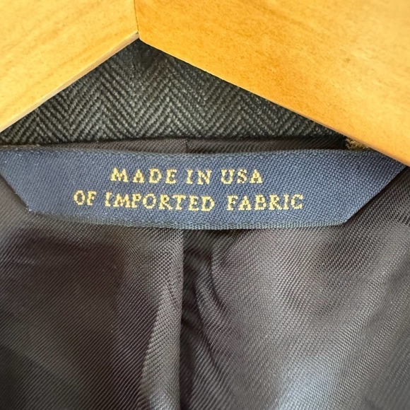 BROOKS BROTHERS SaxXon Sport Blazer Mens 43R Gray 100% Wool 1818 Madison - Picture 5 of 11